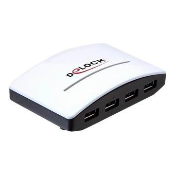 Delock 4-Port USB 3.0 Ekstern Hub - Hvid
