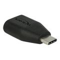 Delock Adapter SuperSpeed USB Type-C han > Type-A hun - Sort