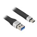 DeLOCK USB 3.2 Gen 1 USB Type-C kabel 14cm - Sort