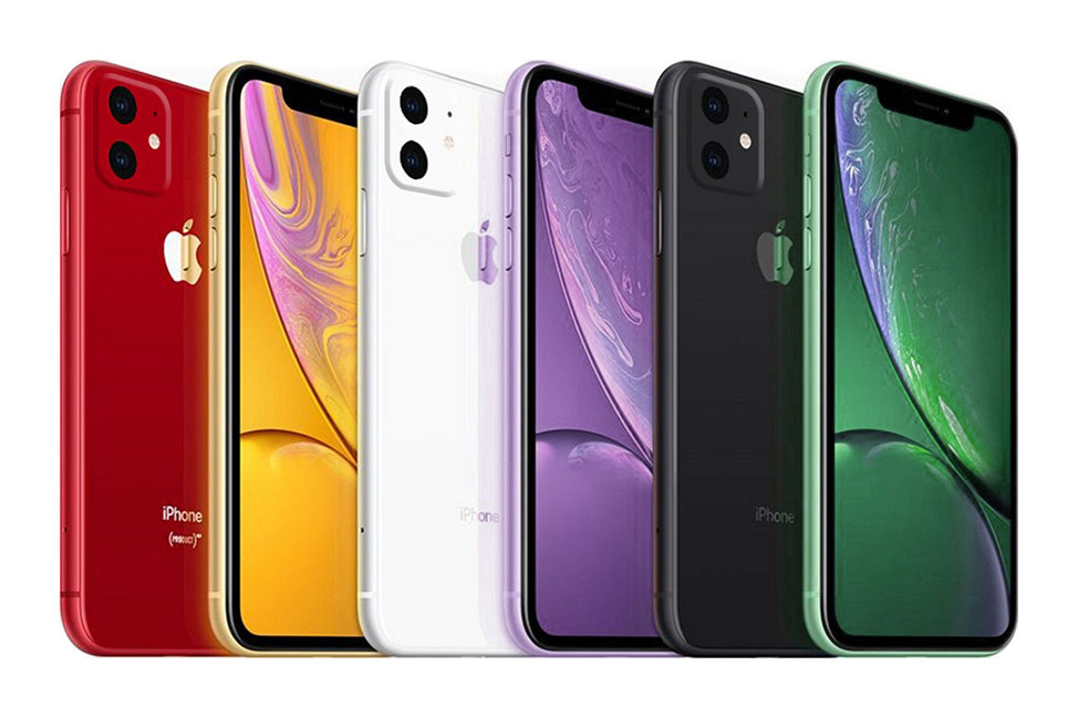 Alle nye iPhone XR 2019 farver