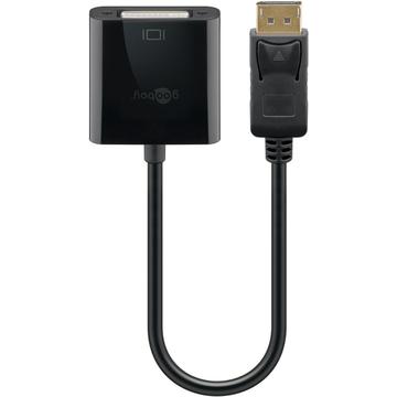 Goobay DisplayPort 1.2 / DVI-D Adapter Kabel - Nikkelbelagt