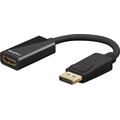 Goobay DisplayPort / HDMI Adapter Kabel - Guldbelagt - Sort
