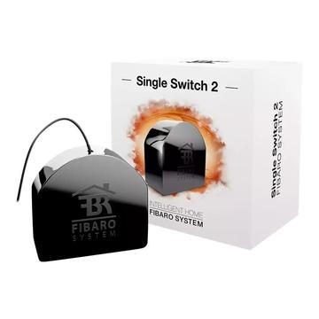 Fibaro Single Switch 2 Sokkelkontakt - Sort