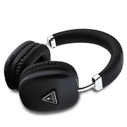 Guess Saffiano Triangle Logo Over-Ear Trådløse hovedtelefoner - Sort