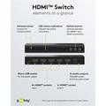 Goobay HDMI 2.0 Bryder 4 til 1 med Lydudgang - Sort