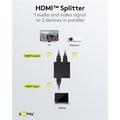Goobay Brugervejledning HDMI Bryder 1 til 2 - Sort