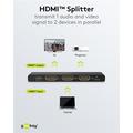 Goobay HDMI 2.0 Splitter 1 til 2 - Sort