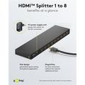 Goobay HDMI 2.0 Splitter 1 til 8 - Sort