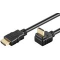 Goobay 270-graders Vinklet HDMI 1.4 Kabel med Ethernet - 0.5m - Sort