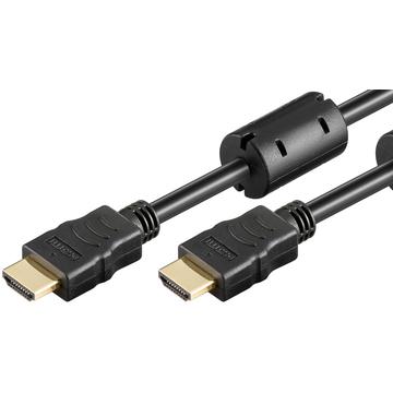 Goobay HDMI 1.4 Kabel med Ethernet - Ferrit Kerne