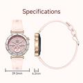 i222 Smartwatch til kvinder med 1.19" AMOLED-skærm - Guld / Pink