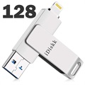 iDiskk OTG USB Stik - USB Type-A/Lightning - 128GB