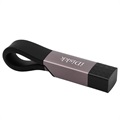 iDiskk UC001 USB-A / Lightning Flashdrive - 16GB - Lilla / Sort
