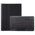 iPad 10.2" 2019/2020/2021 Bluetooth-tastaturcover M. Trådløs Tastatur - Engelsk Layout - Sort