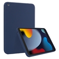 iPad 10.2 2019/2020/2021 Liquid Silikone Cover med Strop - Mørkeblå