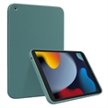 iPad 10.2 2019/2020/2021 Liquid Silikone Cover med Strop - Grøn