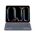 iPad 2022/2025/Air 11 2024/2025 K10P Magnetisk lædertastaturetui med touchpad - Sort