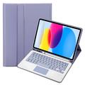 iPad 2022/2025 Cover med Bluetooth Tastatur - Lilla