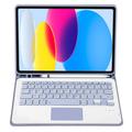 iPad 2022/2025 Cover med Bluetooth Tastatur - Lilla