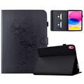 iPad 2022/2025 Butterfly Smart Folio-etui med kortlommer - sort