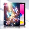 iPad 2022/2025 Stilfuld Ultra-Slim TPU Cover - Sommerfugleblomster