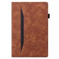 iPad 2022/2025 Business Style Mat Flip Cover - Brun