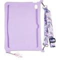 iPad 2022/2025 Sødt enhjørningetui med kickstand og rem - lilla