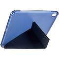 iPad 2022/2025 Origami Stand Folio Etui - Mørkeblå