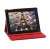Rotary læder taske til iPad 4 / iPad 3 / iPad 2 - PU læder - Rød