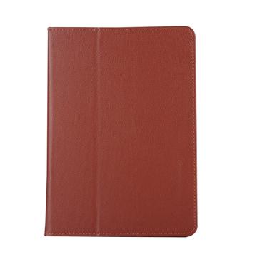 iPad 9.7 (2017/2018) Elegant folio-etui med stativ - Brun