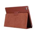 iPad 9.7 (2017/2018) Elegant folio-etui med stativ - Brun