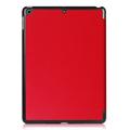 iPad 9.7 2017/2018 Tri-fold Smart Folio cover med flip-over skærm - Rød