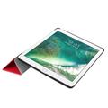 iPad 9.7 2017/2018 Tri-fold Smart Folio cover med flip-over skærm - Rød