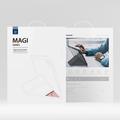 iPad Air 11 2024/2025/Air 2020/2022 Dux Ducis Magi aftageligt 2-i-1 folioetui - pink