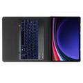 Samsung Galaxy Tab S9/S9 FE/S10 FE/S10 Lite Tech-Protect SmartCase Pen Bluetooth-tastaturetui - sort