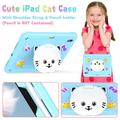 iPad Air 11 2024/2025 Sød kat Hybrid-etui med kickstand