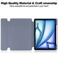 iPad Air 11 2024/2025 360 Roterende Smart Cover med Bluetooth-tastatur - Lilla