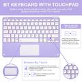 iPad Air 11 2026/2025/2024/iPad Air 2022/2020 Bluetooth-tastaturetui - Lilla