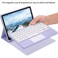 iPad Air 11 2026/2025/2024/iPad Air 2022/2020 Bluetooth-tastaturetui - Lilla