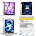 iPad Air 11 2026/2025/2024/iPad Air 2022/2020 Bluetooth-tastaturetui - Lilla