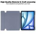 iPad Air 13 2024/2025 360 Roterende Smart Cover med Bluetooth-tastatur - Lilla