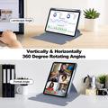 iPad Air 13 2024/2025 360 Roterende Smart Cover med Bluetooth-tastatur - Lilla