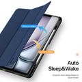 iPad Air 13 2024/2025 Dux Ducis Domo Tri-Fold Smart Folio Cover - Blå