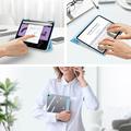 iPad Air 13 2024/2025 Dux Ducis Toby Tri-Fold Smart Folio Cover - Babyblå