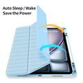 iPad Air 13 2024/2025 Dux Ducis Toby Tri-Fold Smart Folio Cover - Babyblå