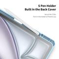 iPad Air 13 2024/2025 Dux Ducis Toby Tri-Fold Smart Folio Cover - Babyblå