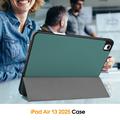 iPad Air 13 (2025) Tri-Fold Series Smart Folio-etui - Sortgrøn