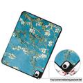 iPad Air 13 (2025) Tri-Fold Series Smart Folio-etui - hvide blomster