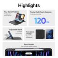 iPad Air 13 2026/2025/2024 Dux Ducis DK Bluetooth-tastaturcover - Sort