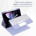 iPad Air 13 2026/2025/2024/iPad Pro 12.9 2022/2021/2020/2018 Bluetooth-tastaturetui - Lilla
